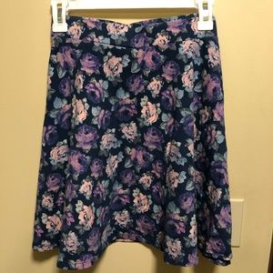 Adorable Floral Skater Skirt